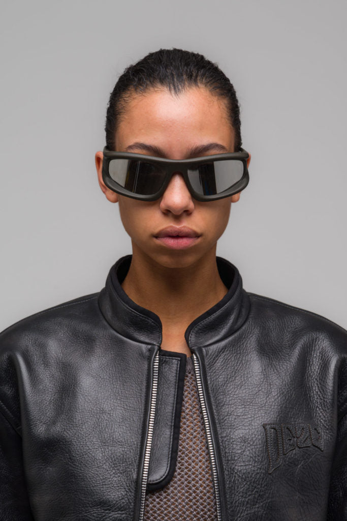 MYKITA - Marfa Sunglasses MD1 - Pitch Black with Dark Grey Solid Lenses