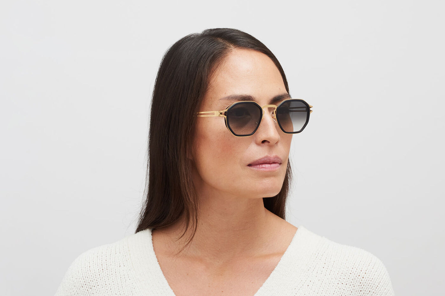 MYKITA Gold Rimmed Sunglasses Mykita Sun Decades Gia A76 768 Sunglasses - US main image 2