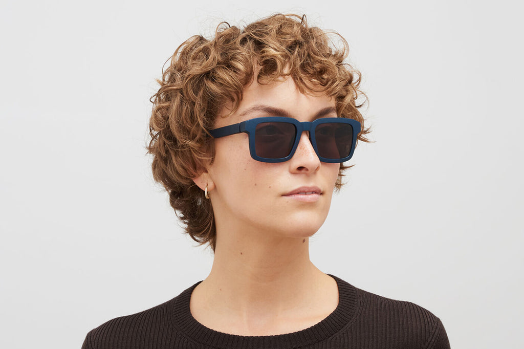 MYKITA - Neven Sunglasses MD34 Indigo with Brown Solid Lenses