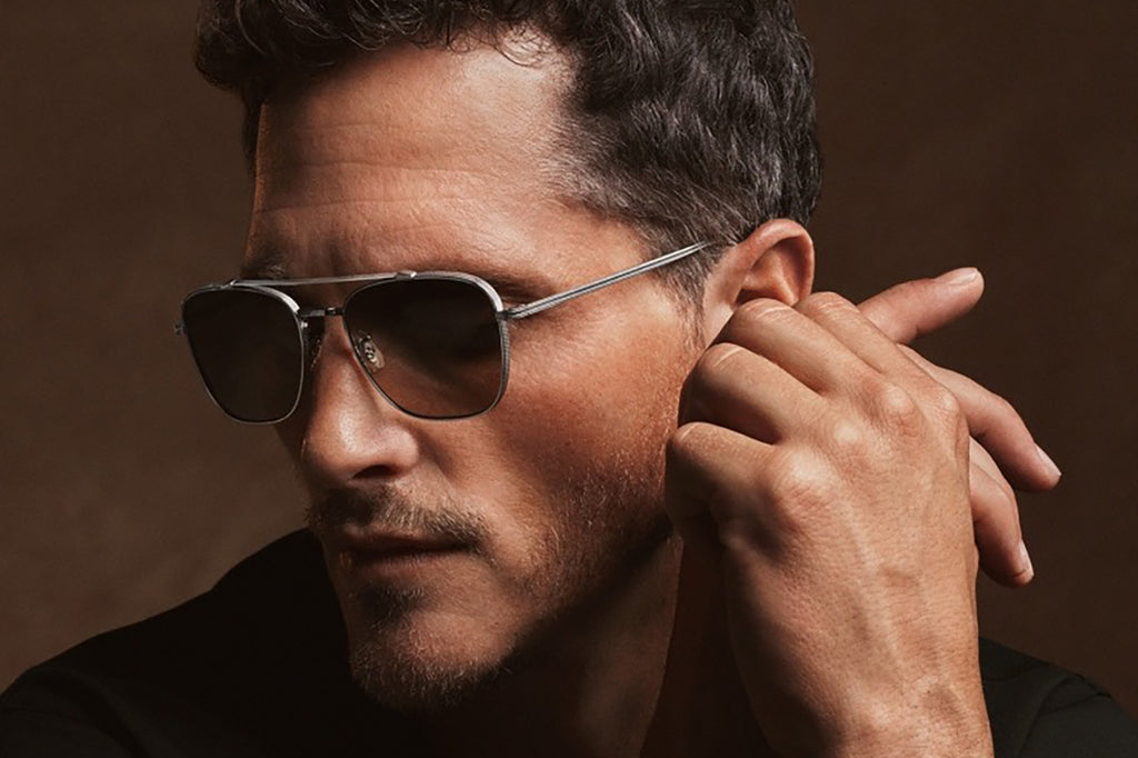 Oliver Peoples - Avison (OV1349ST) Sunglasses Silver with Sandstone Gradient Polar Lenses