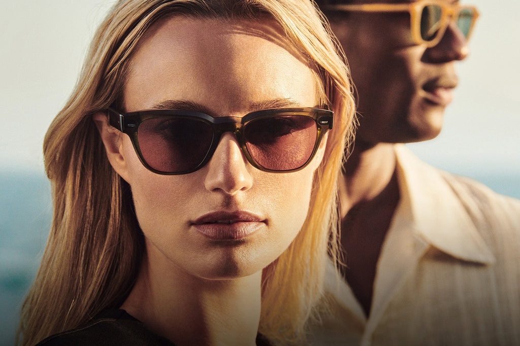 Oliver Peoples - Rueny (OV5601SU) Sunglasses Hazel with Burgundy Lenses