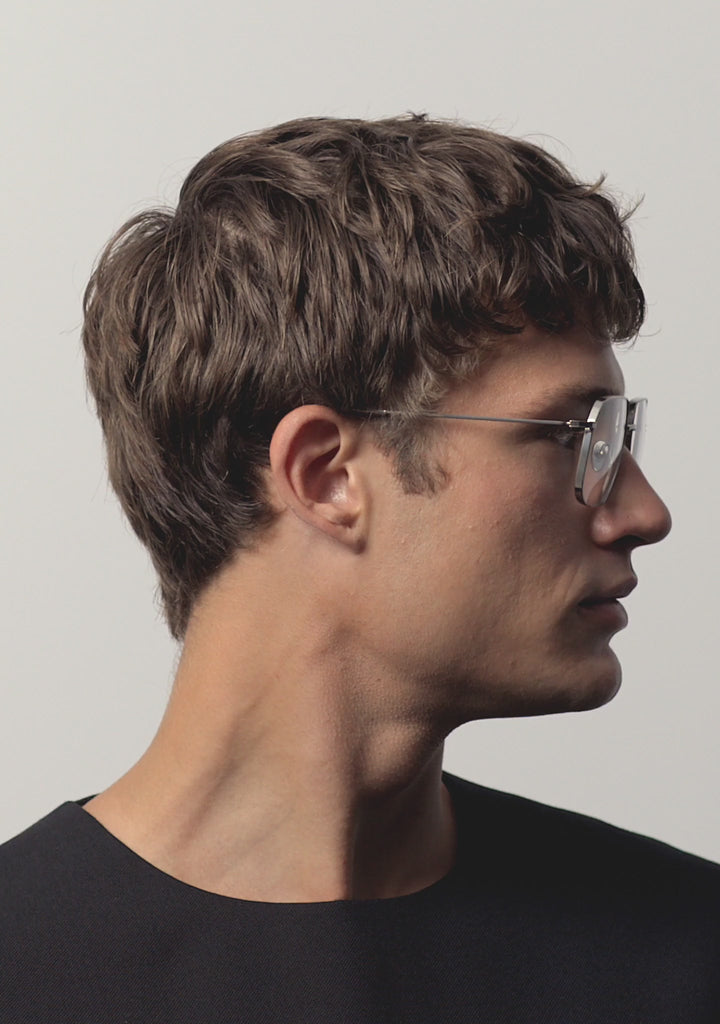 Kaleos Eyehunters - Jacobson Eyeglasses Silver