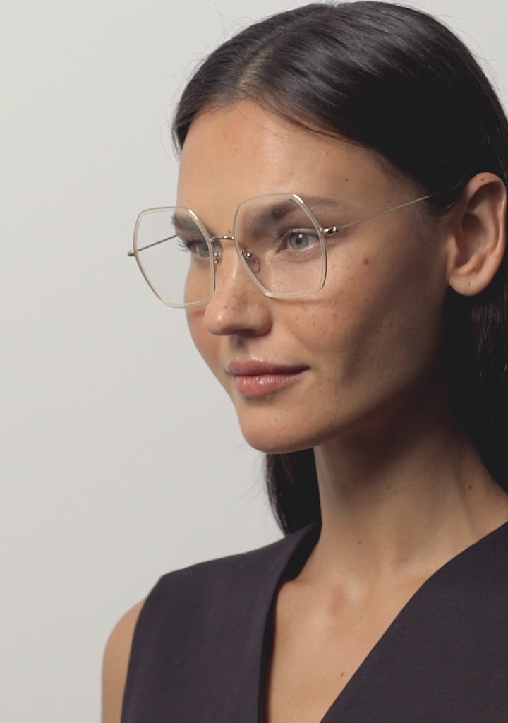 Kaleos Eyehunters - Maitlis Eyeglasses Transparent Crystal