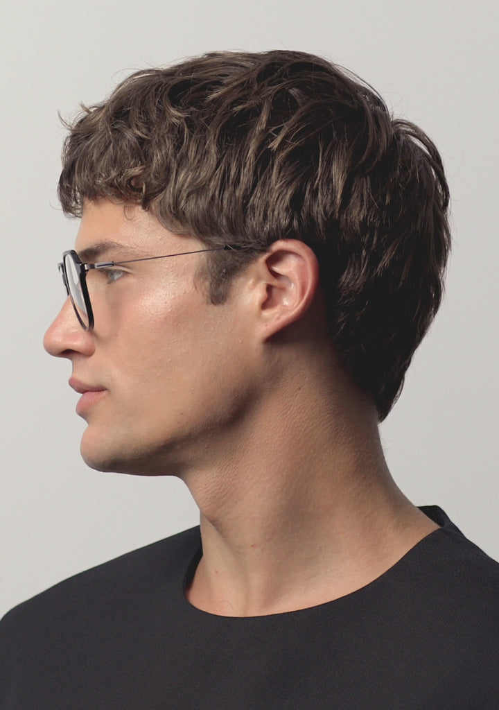 Kaleos Eyehunters - Alcala Eyeglasses Black