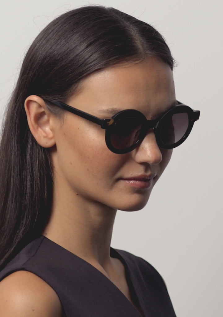 Kaleos Eyehunters - Pollitt II Sunglasses Black/Brown Havana