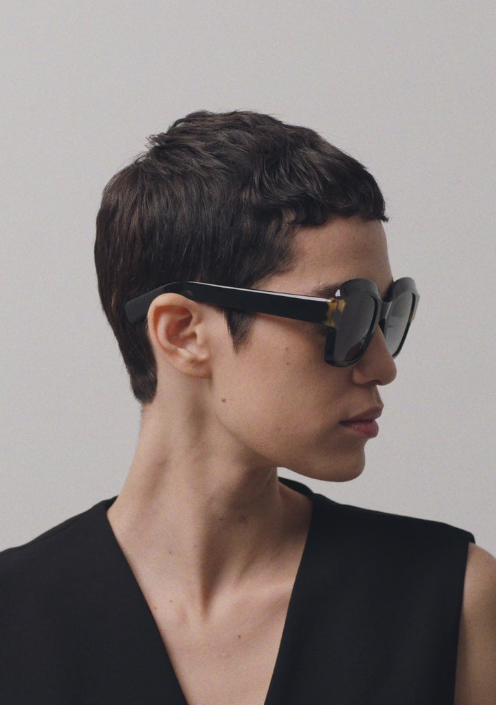 Kaleos Eyehunters - Lynn Sunglasses Black/Brown Tortoise