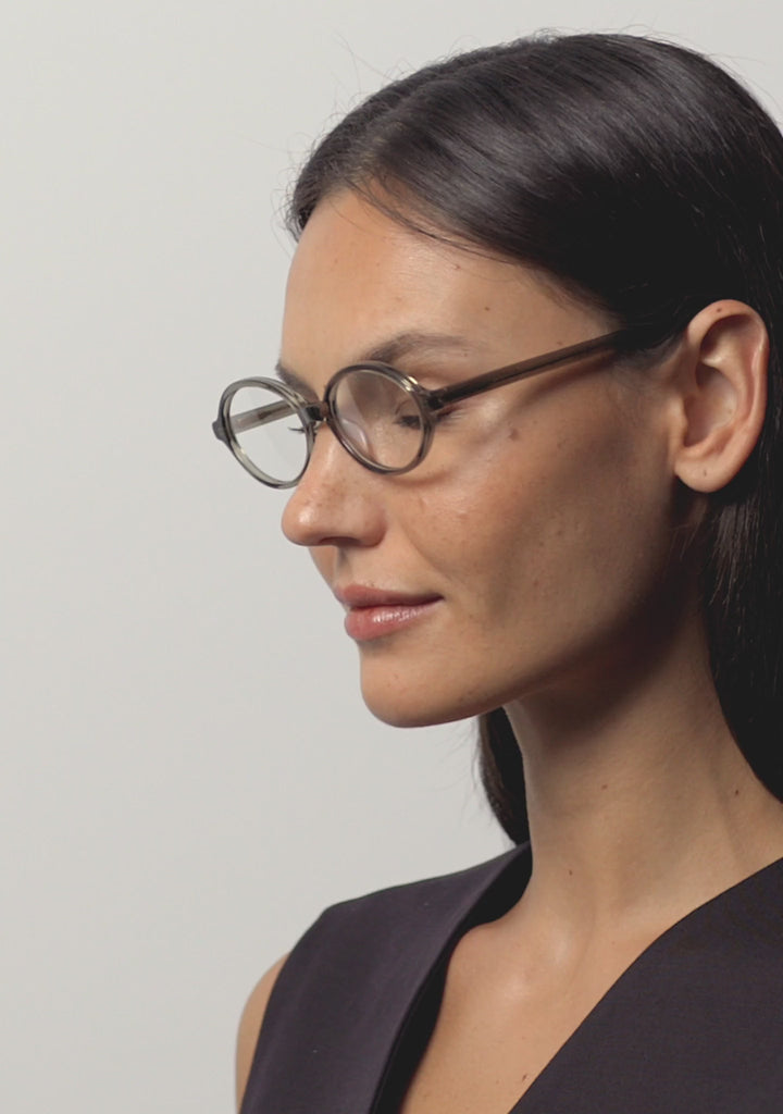 Kaleos Eyehunters - Dottie Eyeglasses Transparent Olive Green