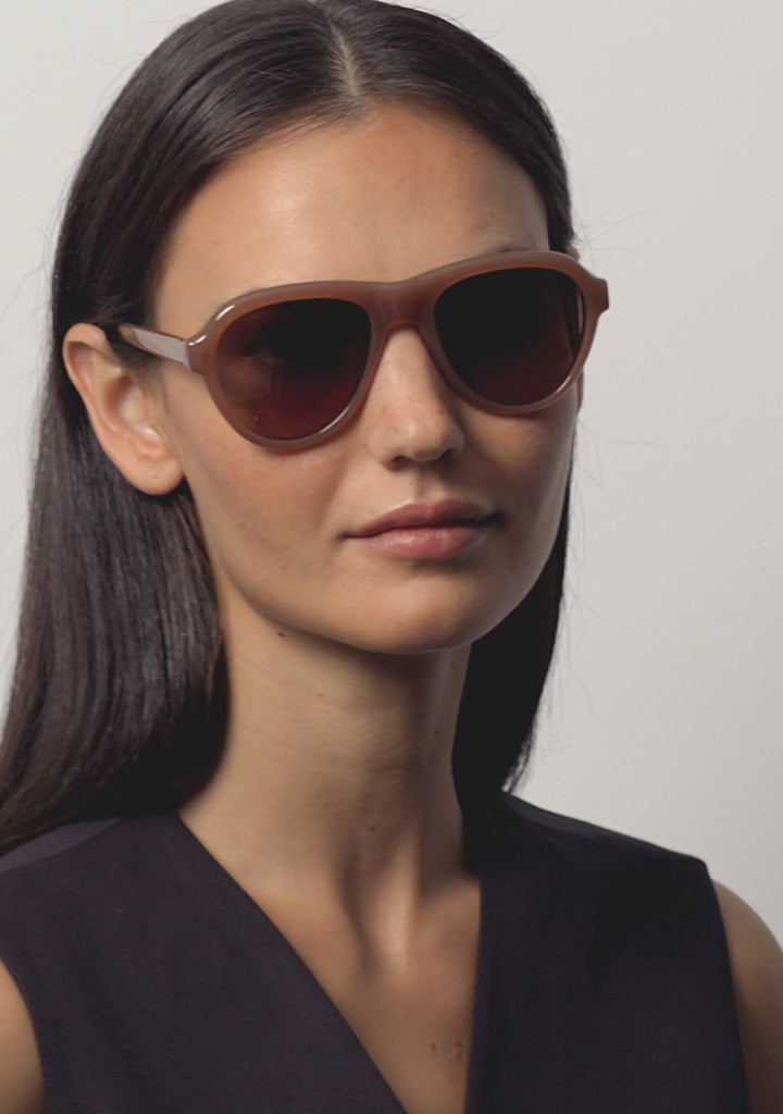 Kaleos Eyehunters - Lester Sunglasses Translucent Light Brown