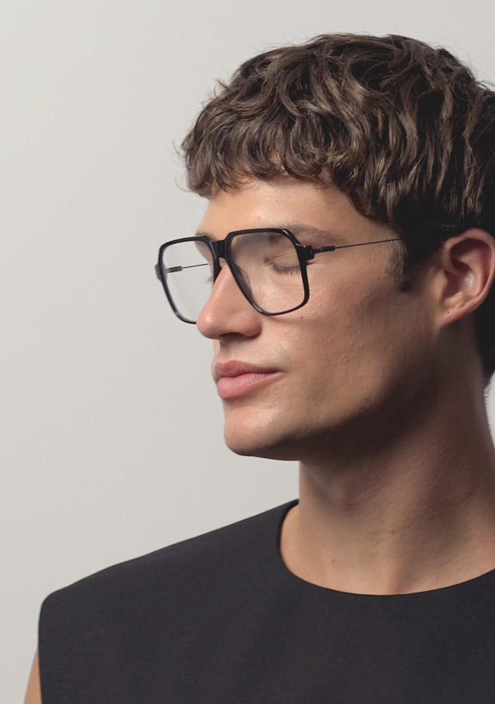 Kaleos Eyehunters - Woodrow Eyeglasses Black