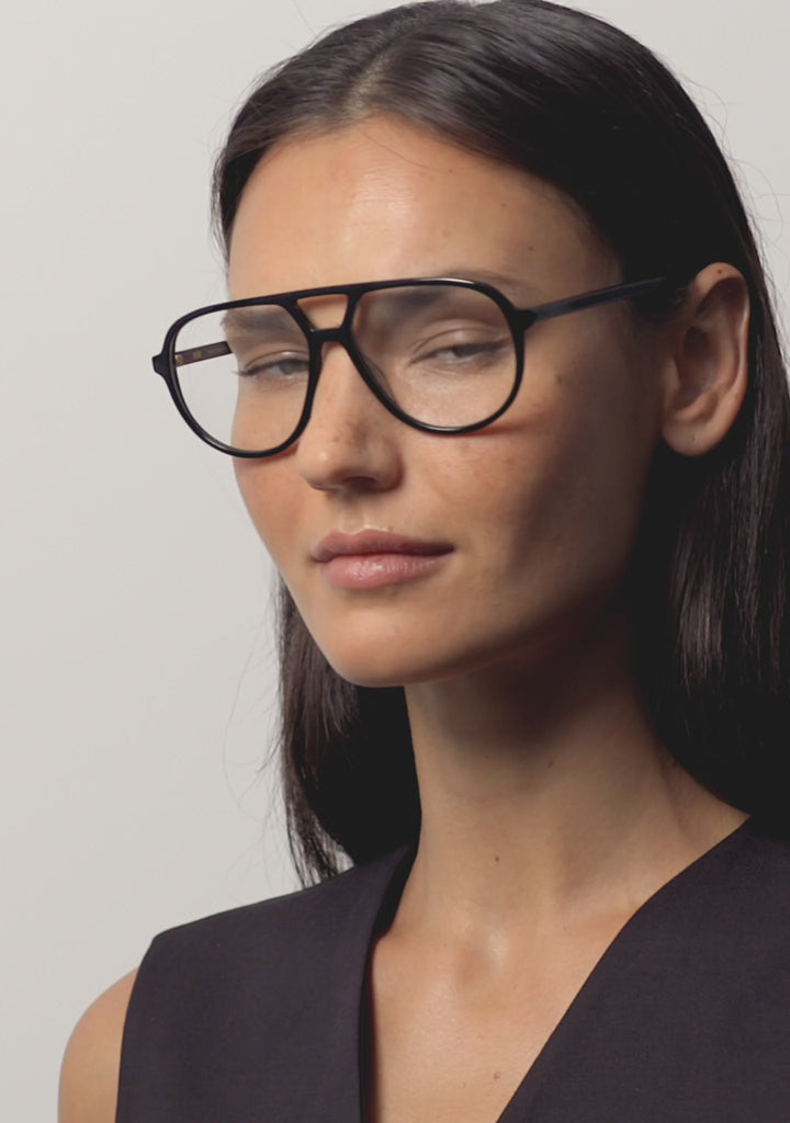 Kaleos Eyehunters - Lomax Eyeglasses Black