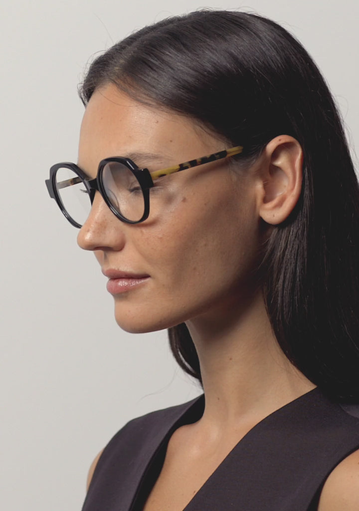 Kaleos Eyehunters - McCoy Eyeglasses Black