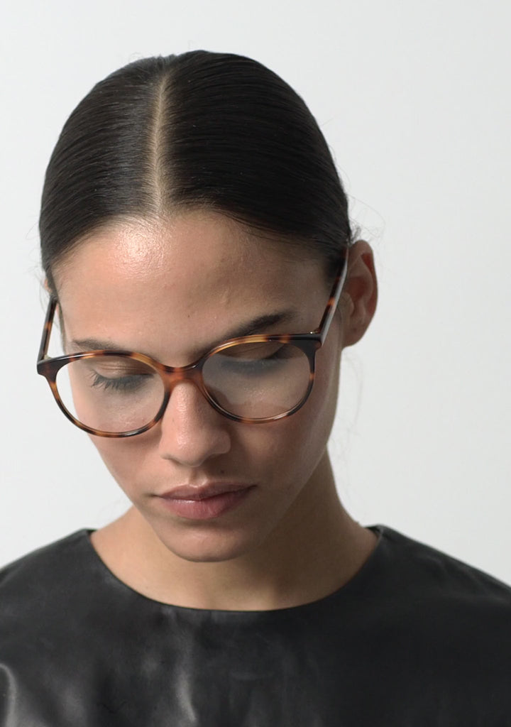 Kaleos Eyehunters - Graves Eyeglasses Dark Brown Havana