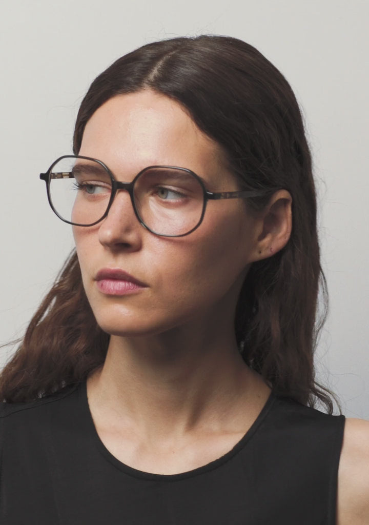 Kaleos Eyehunters - Avery Eyeglasses Transparent Greyish Green