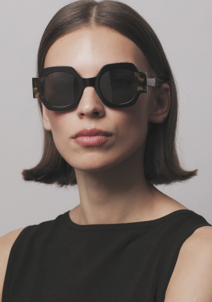 Kaleos Eyehunters - Cabana Sunglasses Black/Brown Havana