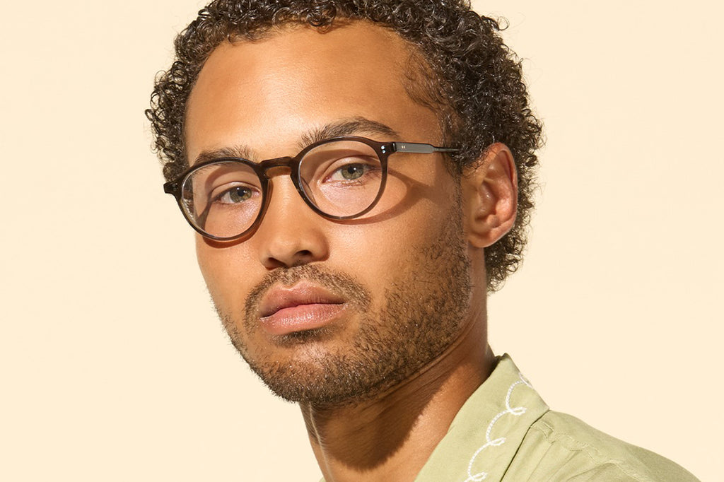 Garrett Leight - Stanton Eyeglasses Black Glass