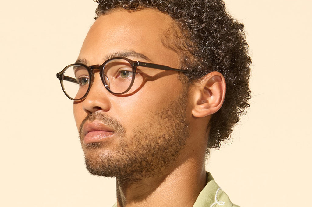 Garrett Leight - Stanton Eyeglasses Black Glass