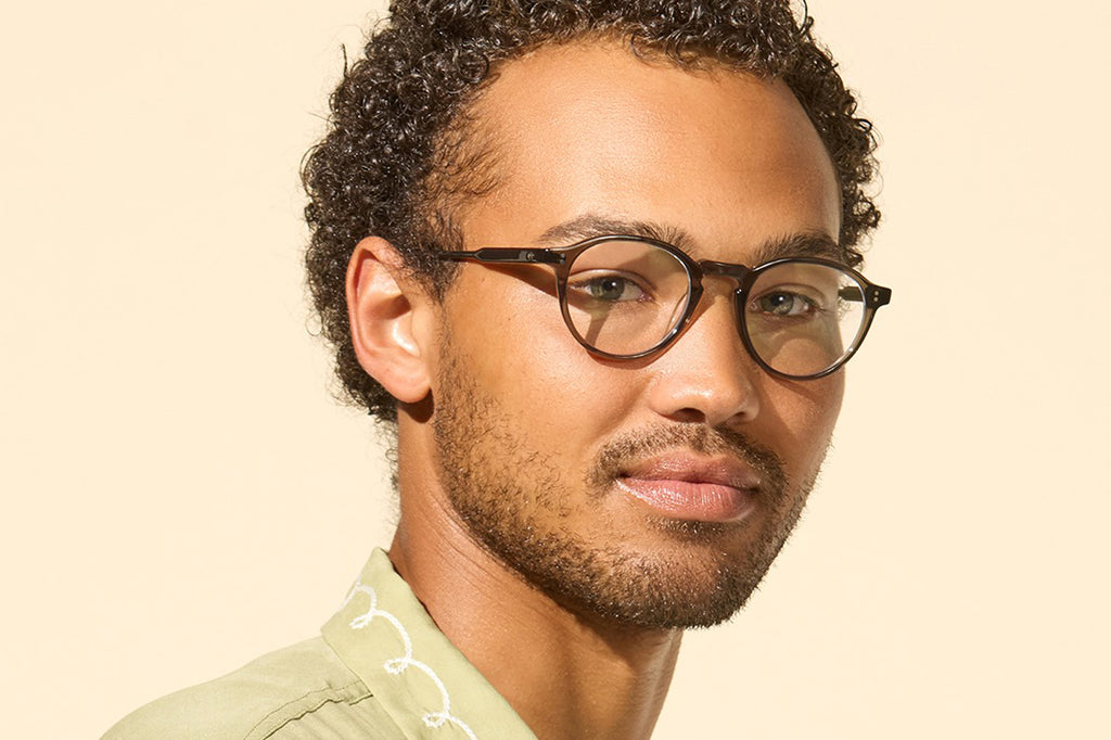 Garrett Leight - Stanton Eyeglasses Black Glass