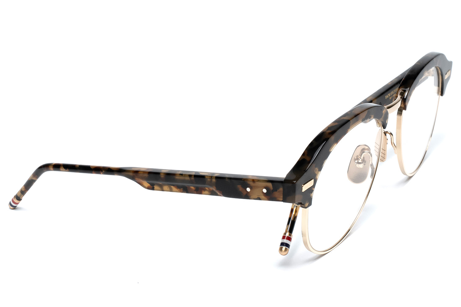 Thom Browne UEO956A | Round Browline Optical Frame | Specs Collective
