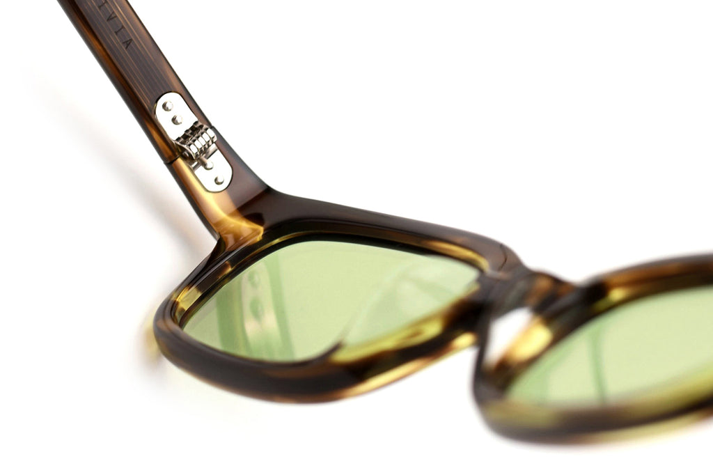 AKILA® Eyewear - Trivia Sunglasses Olive Havana w/ Green Lenses