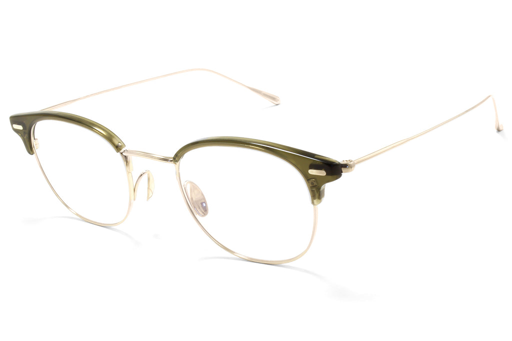 Yuichi Toyama - Jingasa (UD-160) Eyeglasses Olive Drab/White Gold