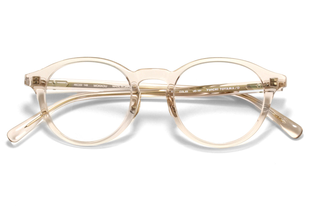 Yuichi Toyama - Mokkou (UD-161) Eyeglasses Clear Gray Beige