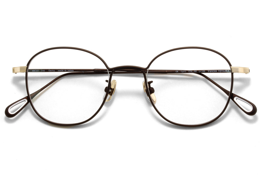 Yuichi Toyama - Georg (U-165) Eyeglasses Brown/White Gold