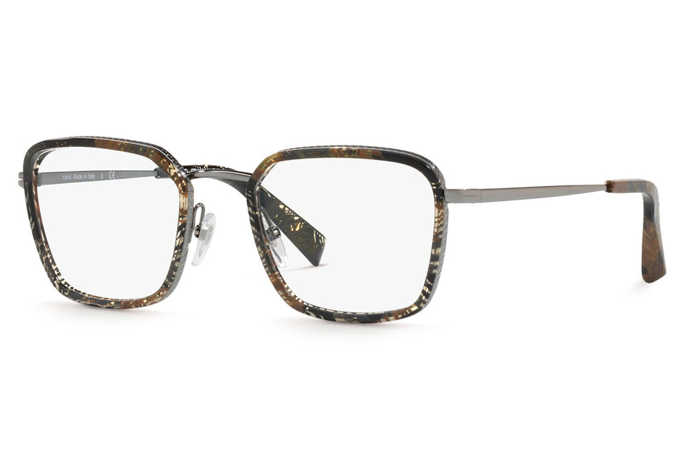 Alain Mikli - Beaucarre (A02028) Eyeglasses Palmier Chocolate/Ruthenium