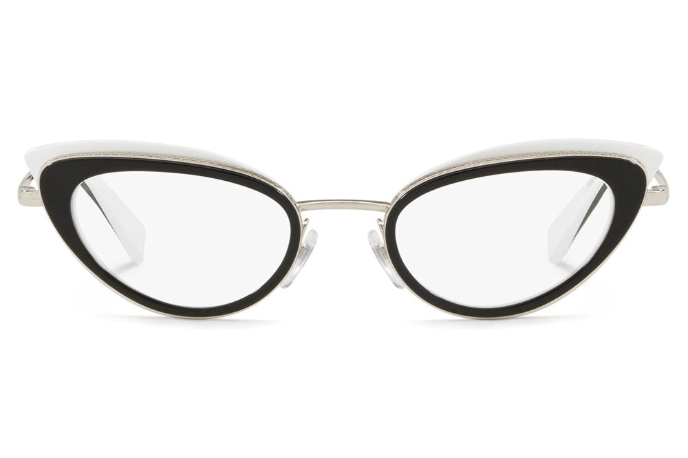 Alain Mikli - Pavee (A02029) Eyeglasses Black/White/Silver