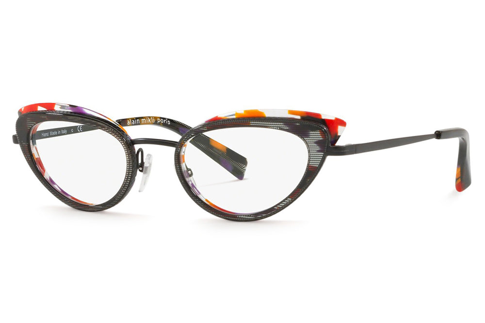 Alain Mikli - Pavee (A02029) Eyeglasses Pontille Black/Multi-Black