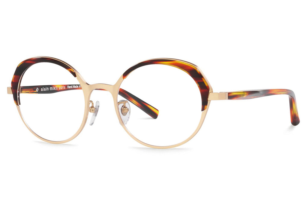 Alain Mikli - A02045T Eyeglasses Gold/Dark Havana