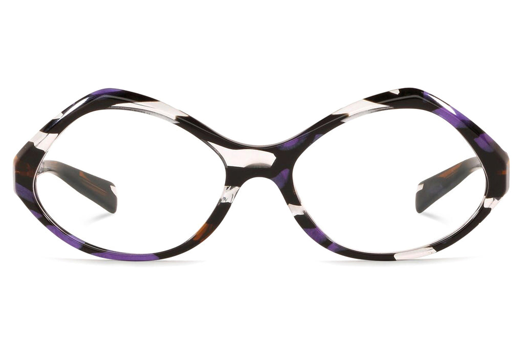 Alain Mikli - A03014 Eyeglasses Violet Brown Stained Glass
