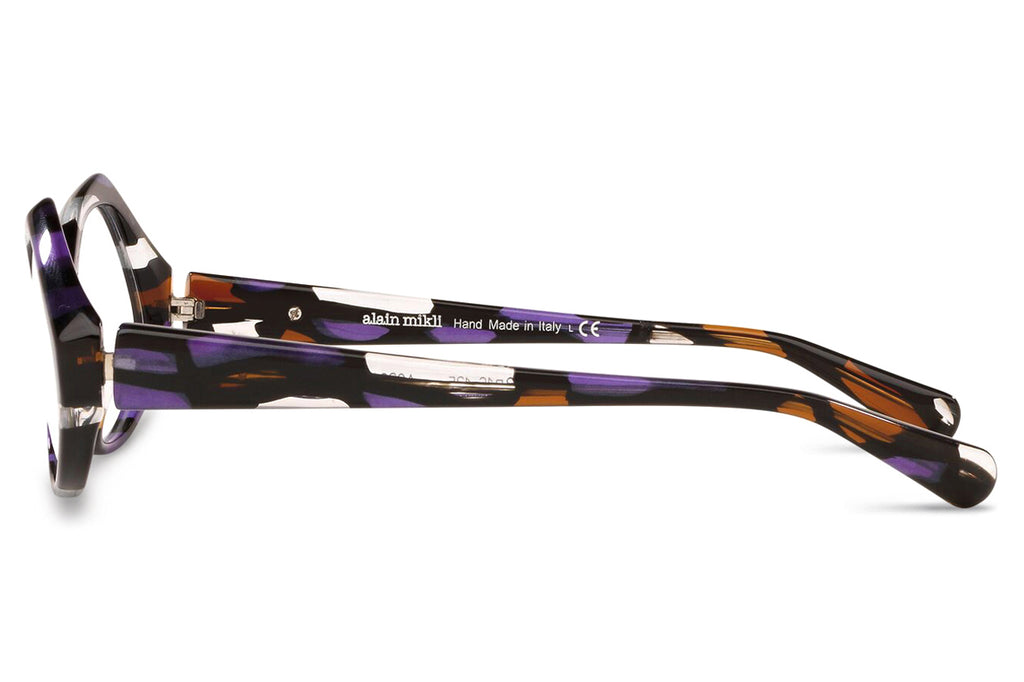 Alain Mikli - A03014 Eyeglasses Violet Brown Stained Glass