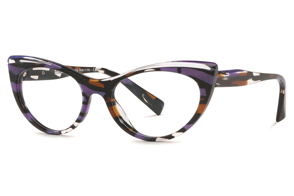 Alain Mikli - A03087 Eyeglasses Purple/Crystal/Violet Mikli