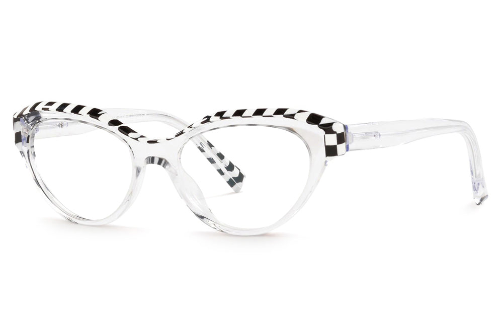 Alain Mikli - A03098 Eyeglasses Crystal/Black White Damier