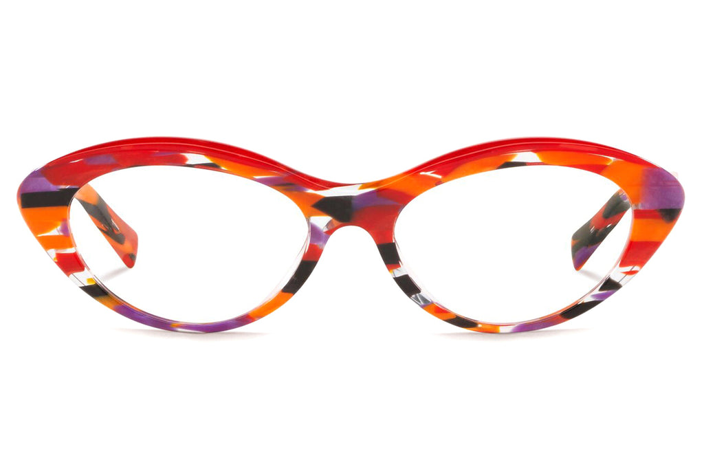 Alain Mikli - Fleurette (A03106) Eyeglasses Havana Multicolor/Rouge Mikli