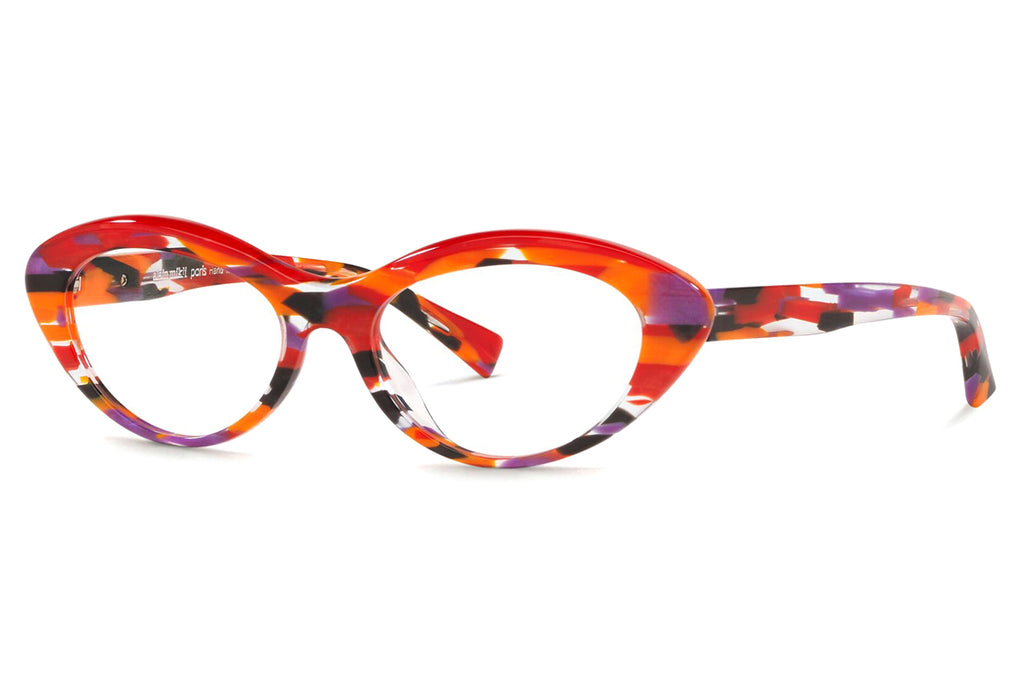 Alain Mikli - Fleurette (A03106) Eyeglasses Havana Multicolor/Rouge Mikli