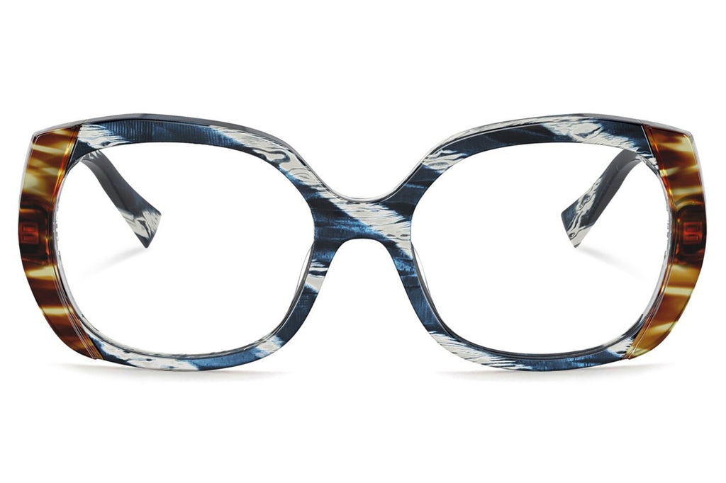 Alain Mikli - Antinea (A03116) Eyeglasses Metallic Blue Horn/Havana