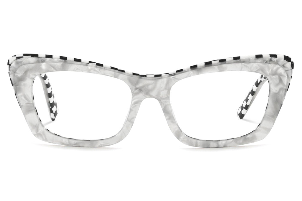 Alain Mikli - Sarette (A03119) Eyeglasses Black Mikli/Black White Damier