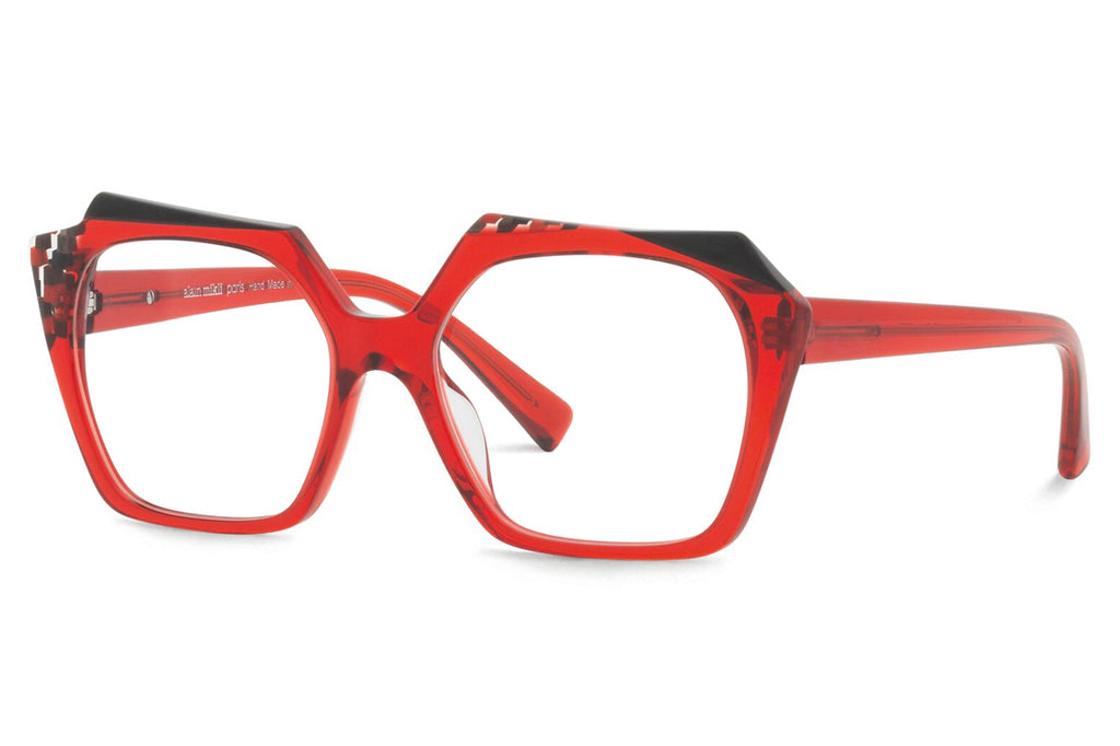 Alain Mikli - Bastina (A03121) Eyeglasses Transparent Red/Noir Mikli/Damier