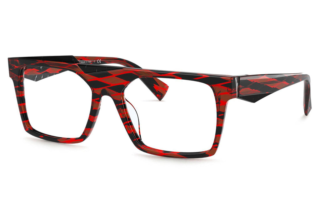 Alain Mikli - Lac (A03123) Eyeglasses Red Rhombus/Black Rhombus