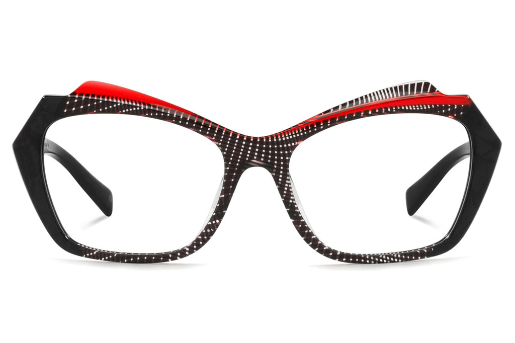 Alain Mikli - Alissane (A03138) Eyeglasses Crystal Black/Noir Mikli/Red