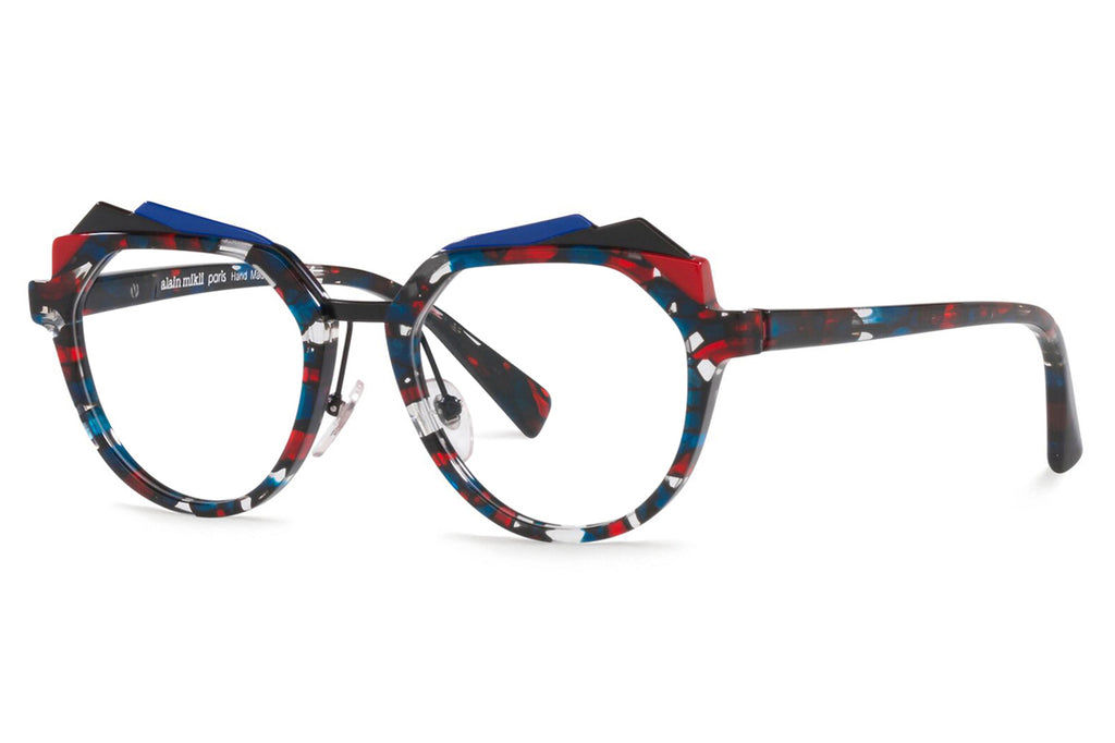 Alain Mikli - Bellevista (A03144) Eyeglasses Mosaic Red Blue/Black Blue