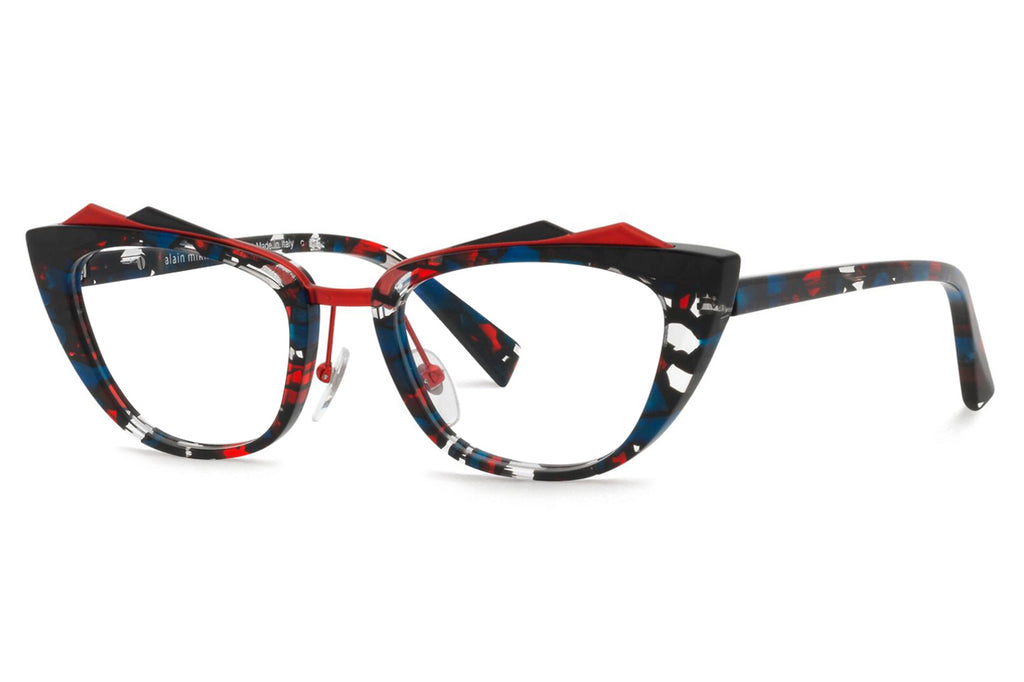 Alain Mikli - Avenida (A03145) Eyeglasses Mosaic Red Blue/Black Red