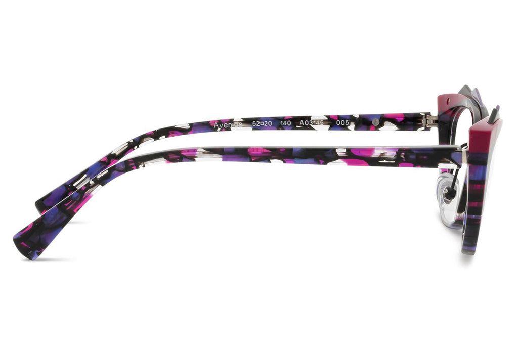 Alain Mikli - Avenida (A03145) Eyeglasses Mosaic Violet/Violet Black