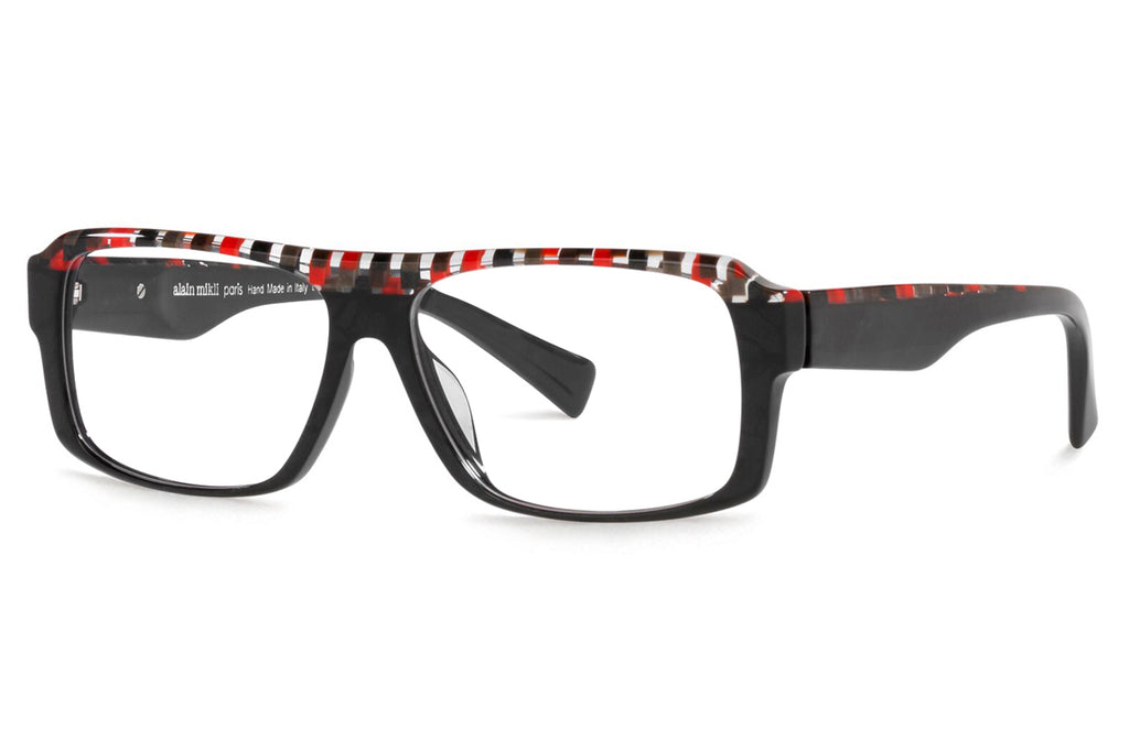 Alain Mikli - Gardel (A03146) Eyeglasses Black/Damier Red Black