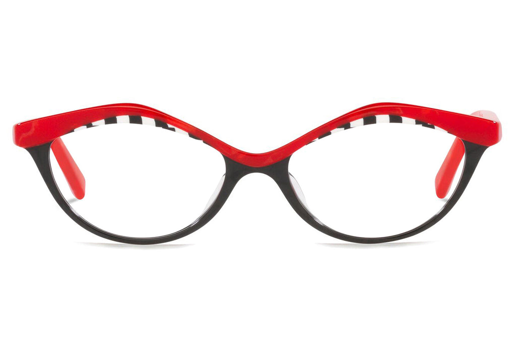 Alain Mikli - Cleophee 1 (A03155) Eyeglasses Black/Transparent Red