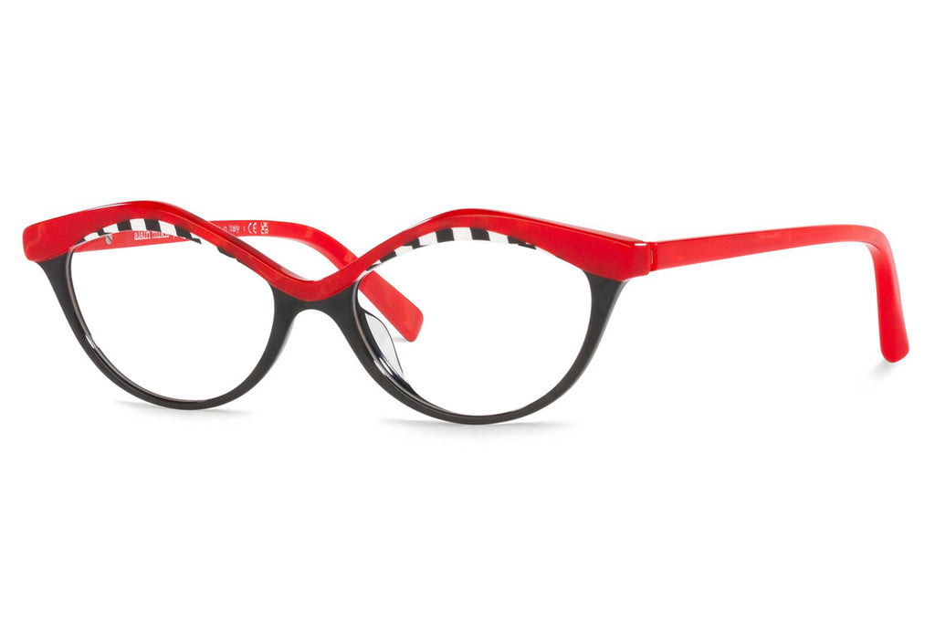 Alain Mikli - Cleophee 1 (A03155) Eyeglasses Black/Transparent Red