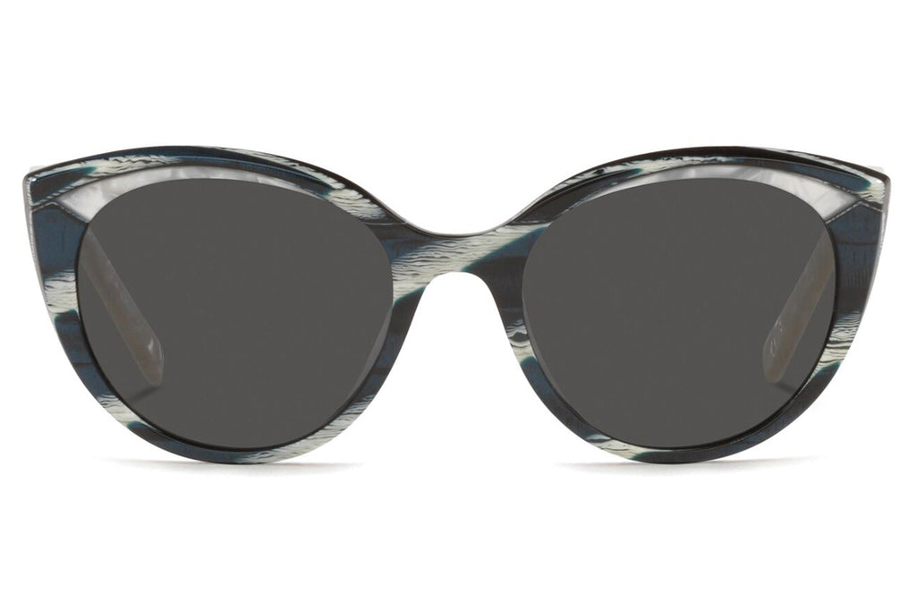 Alain Mikli - Elinetta (A05066) Sunglasses Metallic Blue Horn/Black Mikli