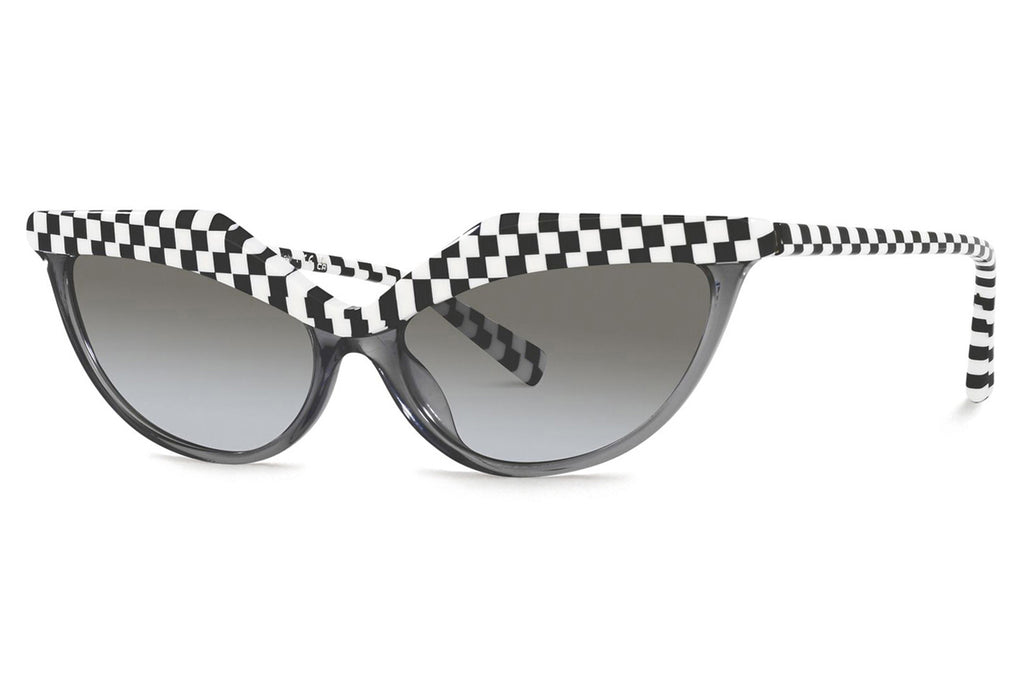 Alain Mikli - A05070 Sunglasses Transparent Grey/Damier White Black