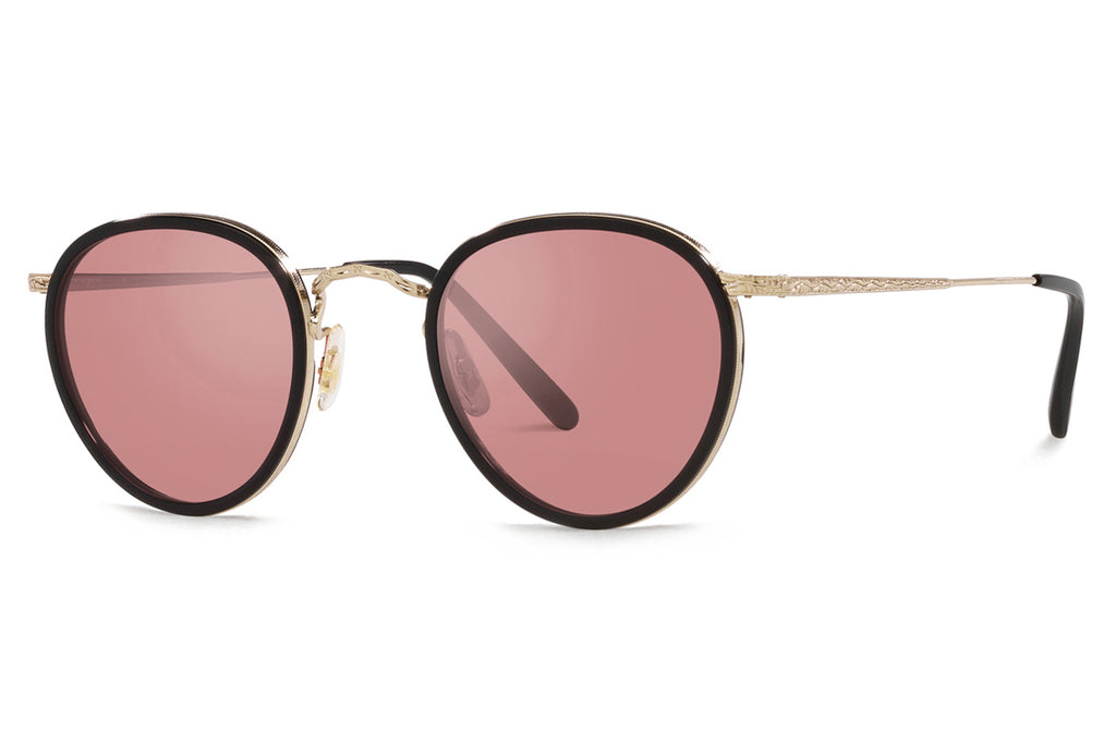 Oliver Peoples - MP-2 (OV1104S) Sunglasses Black/Gold with Magenta Photochromic Lenses